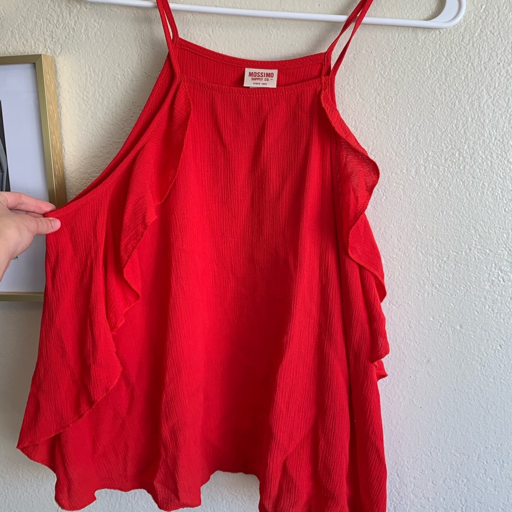 Red Flowy Tank